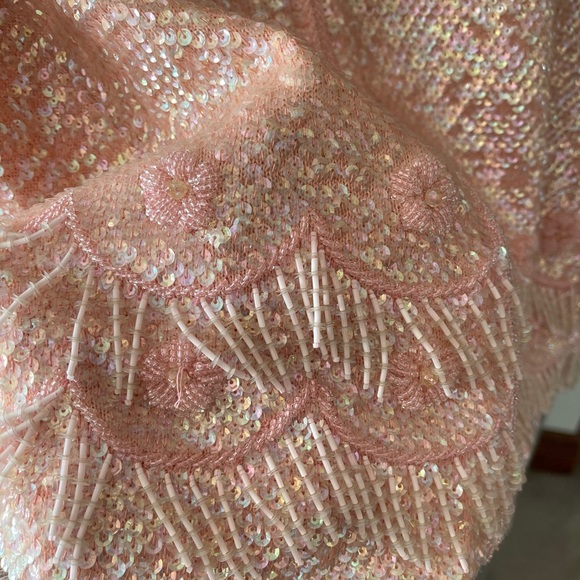 Vintage Pink Sequin Top - Picture 4 of 4
